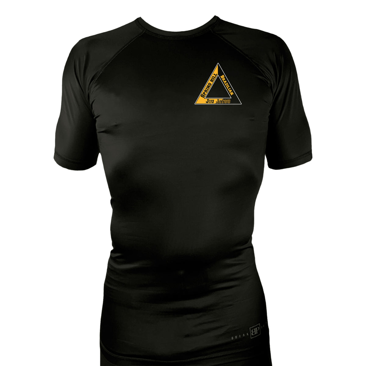 Spring Hill Jiu Jitsu All Black Rash Guards Short Sleeves #8267 A