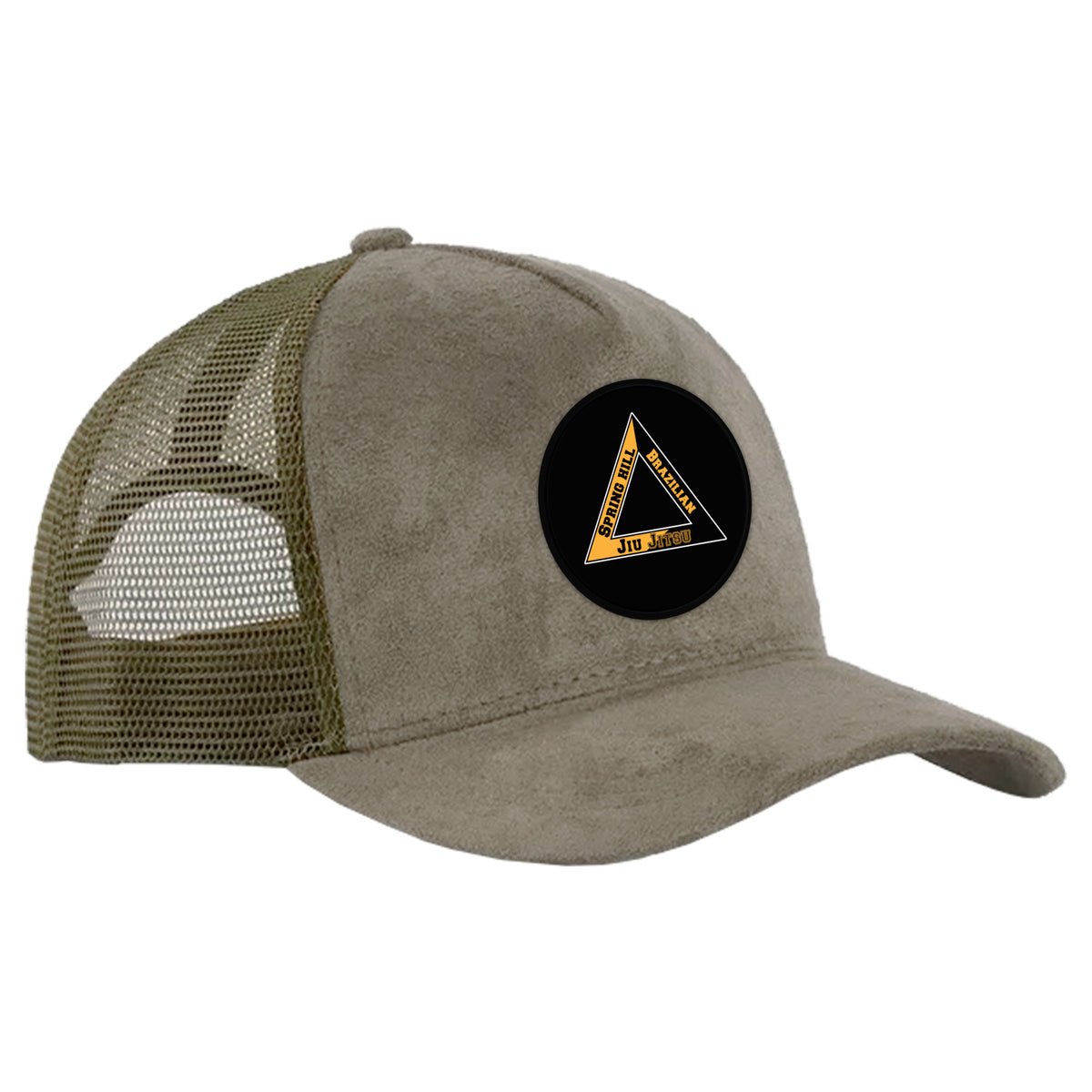 Spring Hill Jiu Jitsu Suede Trucker Hat #8267 A