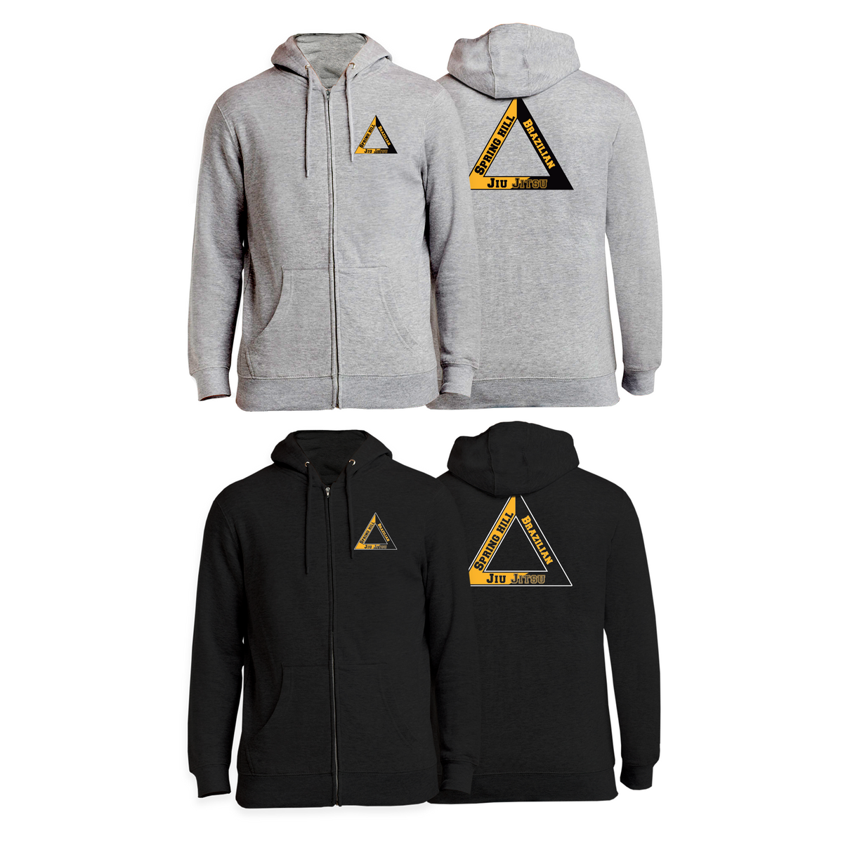 Spring Hill Jiu Jitsu Zip-Up Hoodies #8267 A