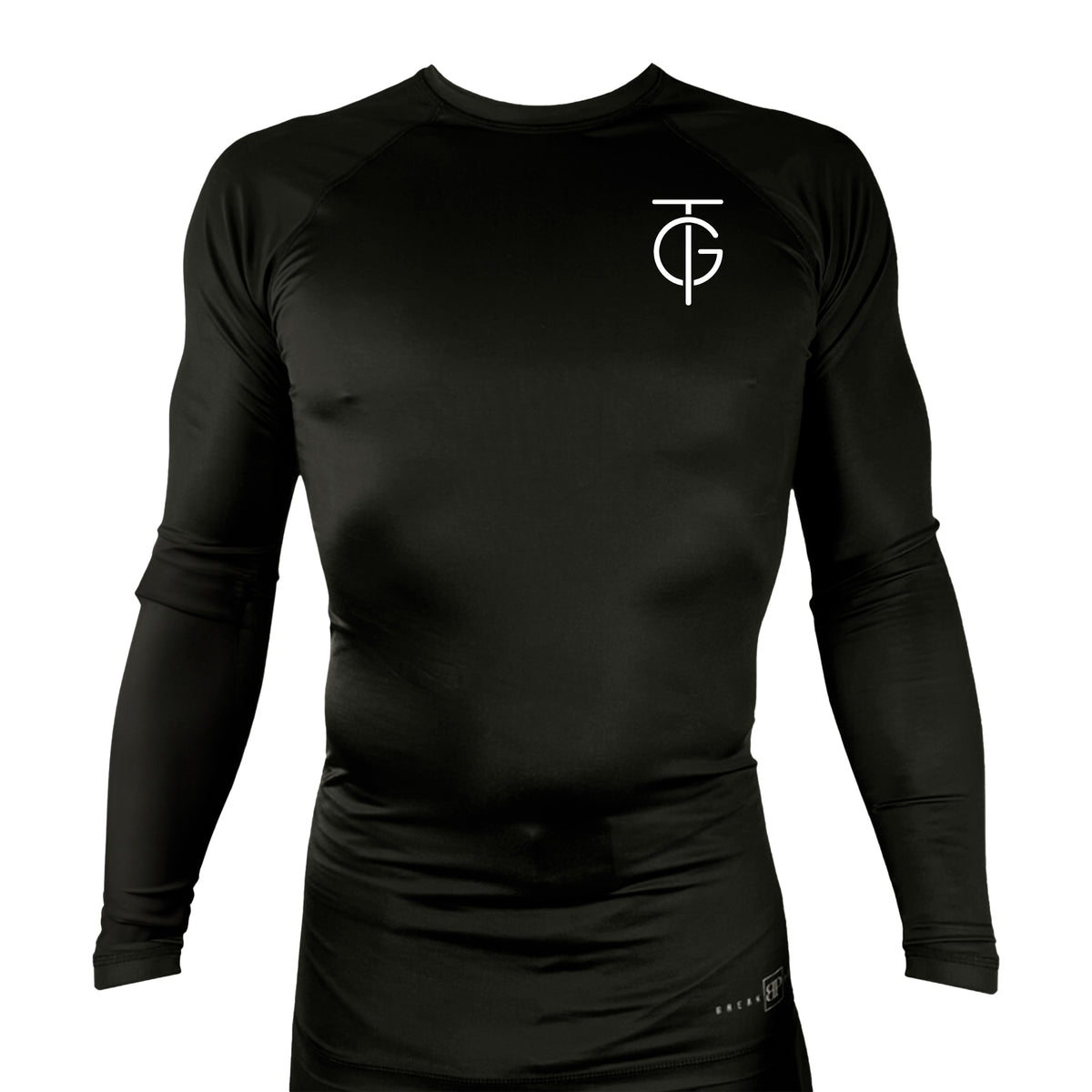 GTJJ All Black Rash Guards Long Sleeves #8268 A