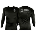 GTJJ All Black Rash Guards Long Sleeves #8268 A