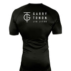 GTJJ All Black Rash Guards Short Sleeves #8268 A
