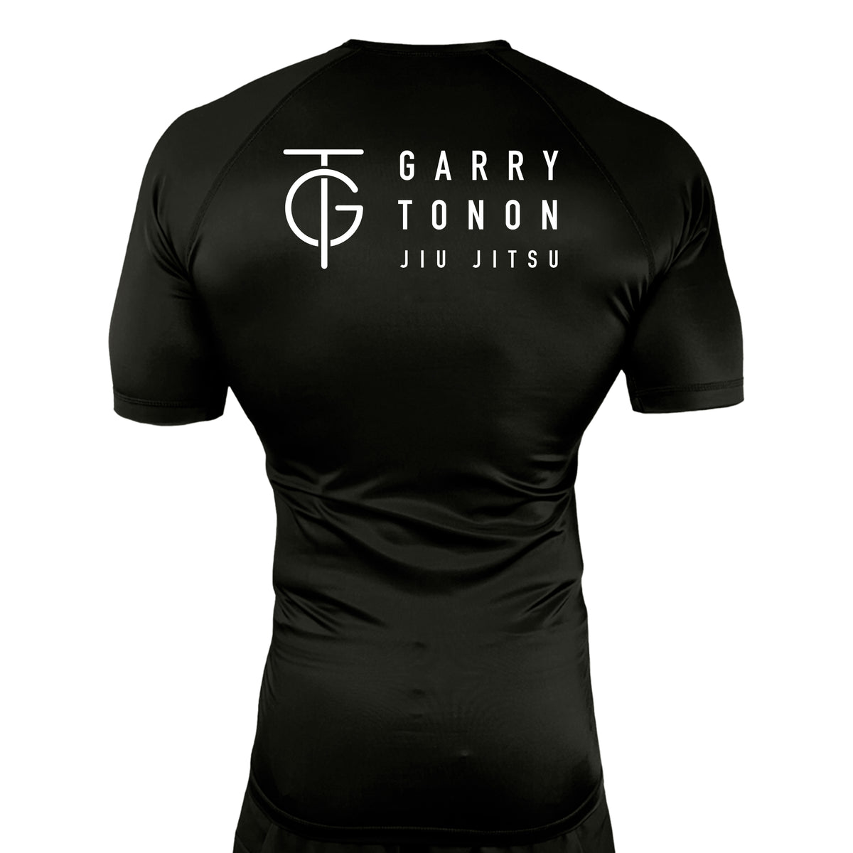 GTJJ All Black Rash Guards Short Sleeves #8268 A