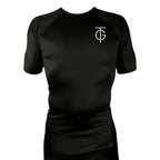 GTJJ All Black Rash Guards Short Sleeves #8268 A