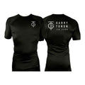 GTJJ All Black Rash Guards Short Sleeves #8268 A