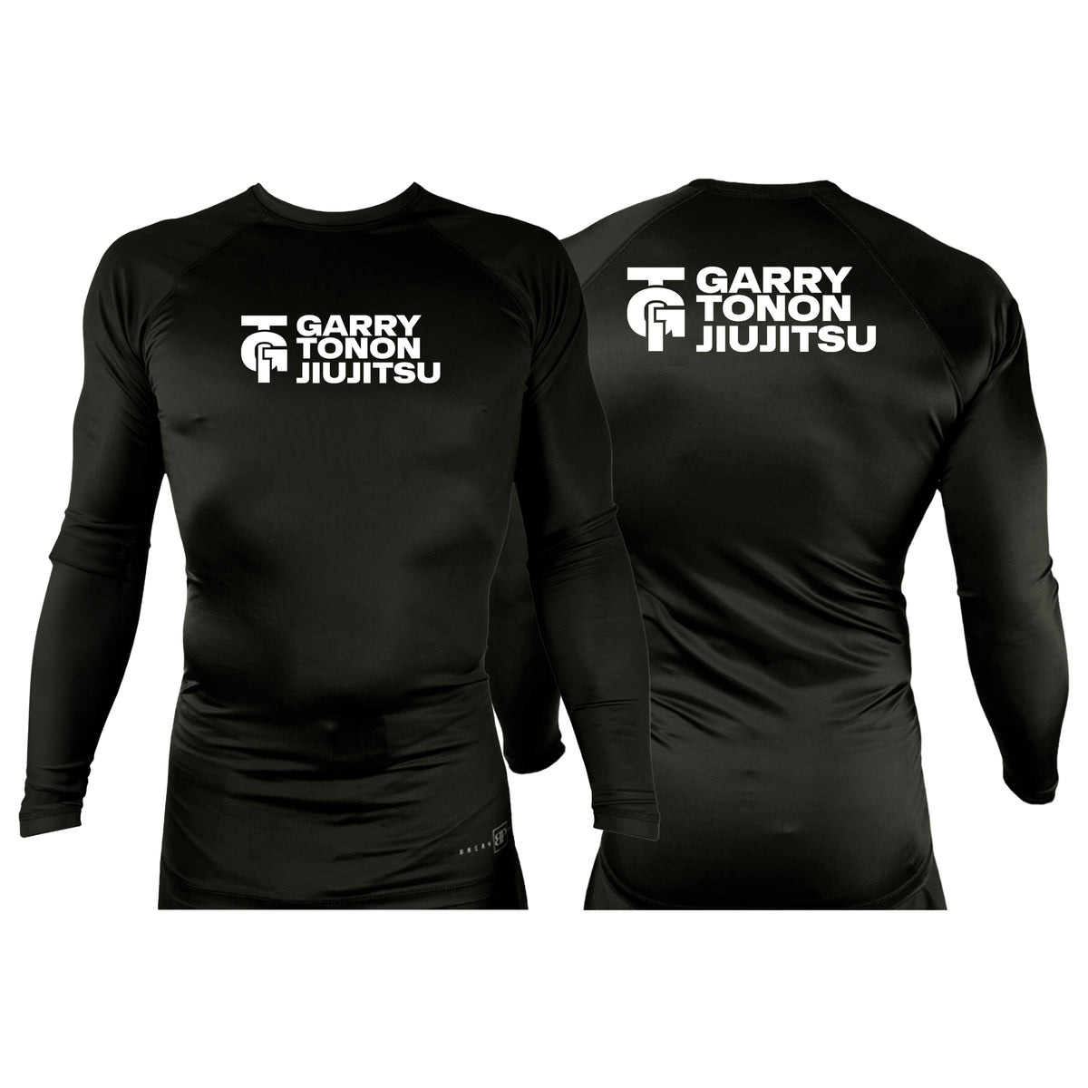 GTJJ All Black Rash Guards Long Sleeves #8268 D
