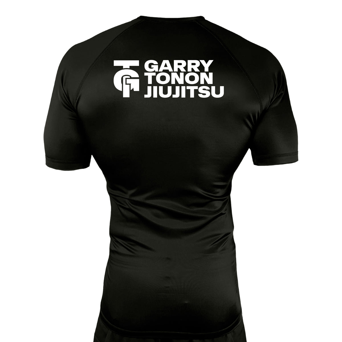 GTJJ All Black Rash Guards Short Sleeves #8268 D