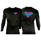 SuperFly BJJ All Black Rash Guards Long Sleeves #8269 A