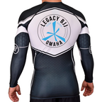 Legacy Omaha Academy Rash Guards Black/White #8270 A (BJJ)