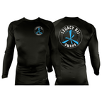 Legacy Omaha All Black Rash Guards Long Sleeves #8270 A (BJJ)