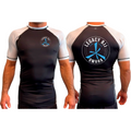 Legacy Omaha All Black Ranked Short Sleeve Rash Guards #8270 A (BJJ)