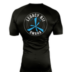 Legacy Omaha All Black Rash Guards Short Sleeves #8270 A (BJJ)