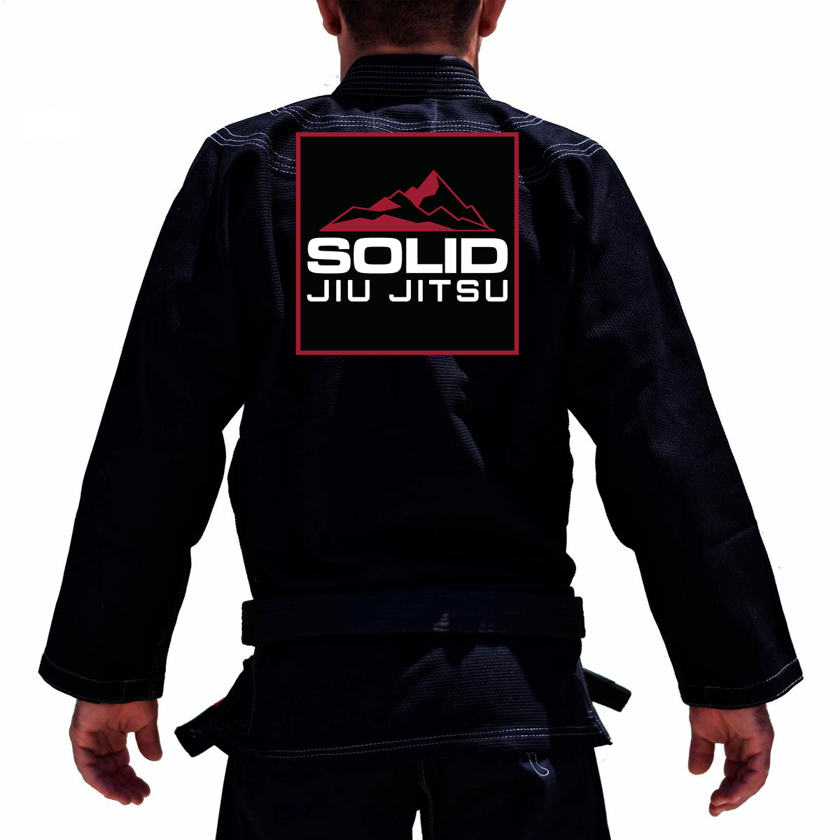 Solid Jiu Jitsu Academy Adults Gi - Black #1887 A