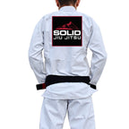 Solid Jiu Jitsu Academy Adults Gi - White #1887 A