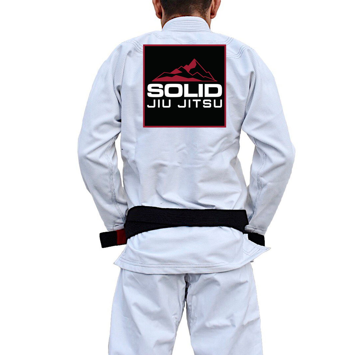 Solid Jiu Jitsu Academy Adults Gi - White #1887 A