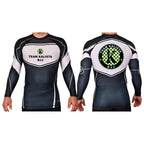 Team Kalista Academy Rash Guards Black/White #8272