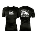 Rocket City Revolution BJJ All Black Custom Rash Guards Short Sleeves #8274