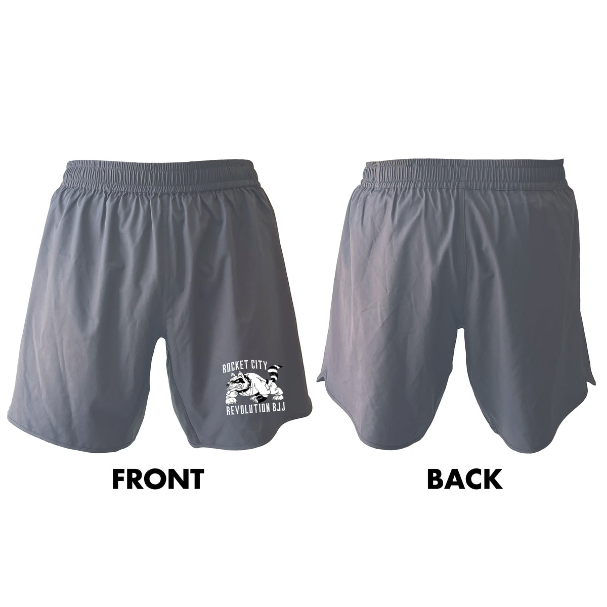 Rocket City Revolution BJJ Custom Grey Shorts 2.0 #8274