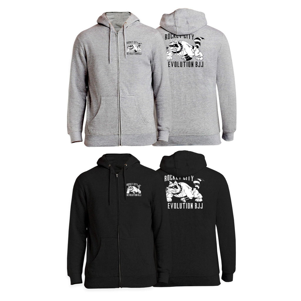 Rocket City Revolution BJJ Academy Zip-Up Hoodies #8274 B