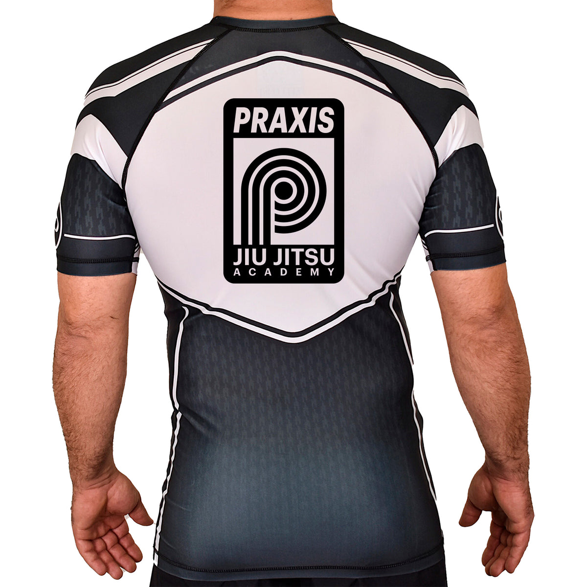 PRXS JJ Academy Rash Guards Black/White #8275 A