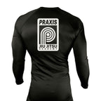 PRXS JJ All Black Rash Guards Long Sleeves #8275 A
