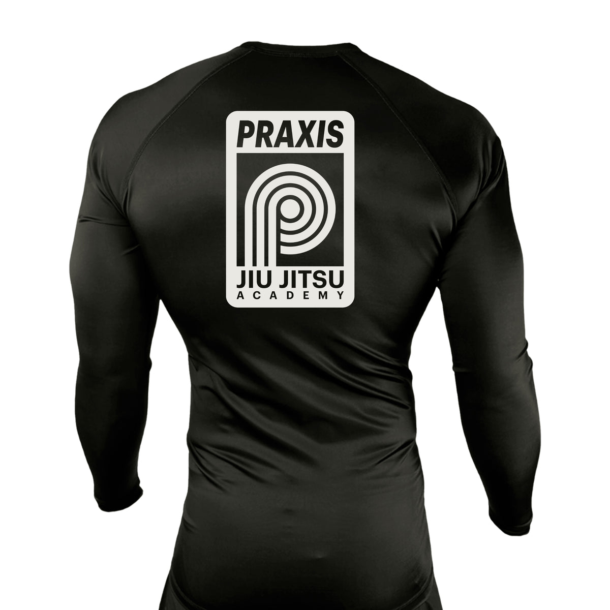 PRXS JJ All Black Rash Guards Long Sleeves #8275 A