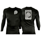 PRXS JJ All Black Rash Guards Long Sleeves #8275 A