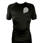 PRXS JJ All Black Rash Guards Short Sleeves #8275 A