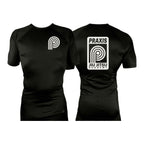 PRXS JJ All Black Rash Guards Short Sleeves #8275 A
