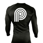 PRXS JJ All Black Rash Guards Long Sleeves #8275 B