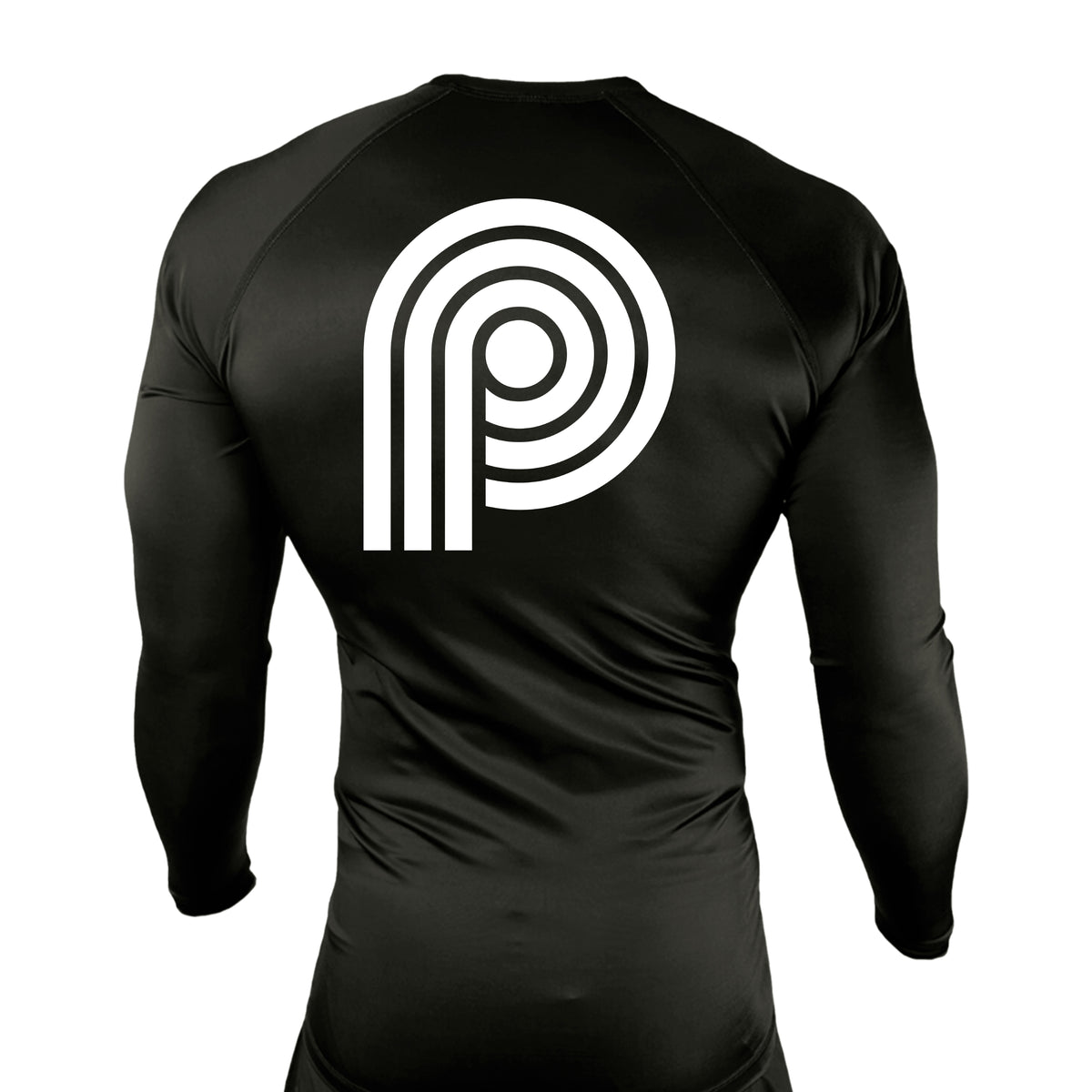 PRXS JJ All Black Rash Guards Long Sleeves #8275 B