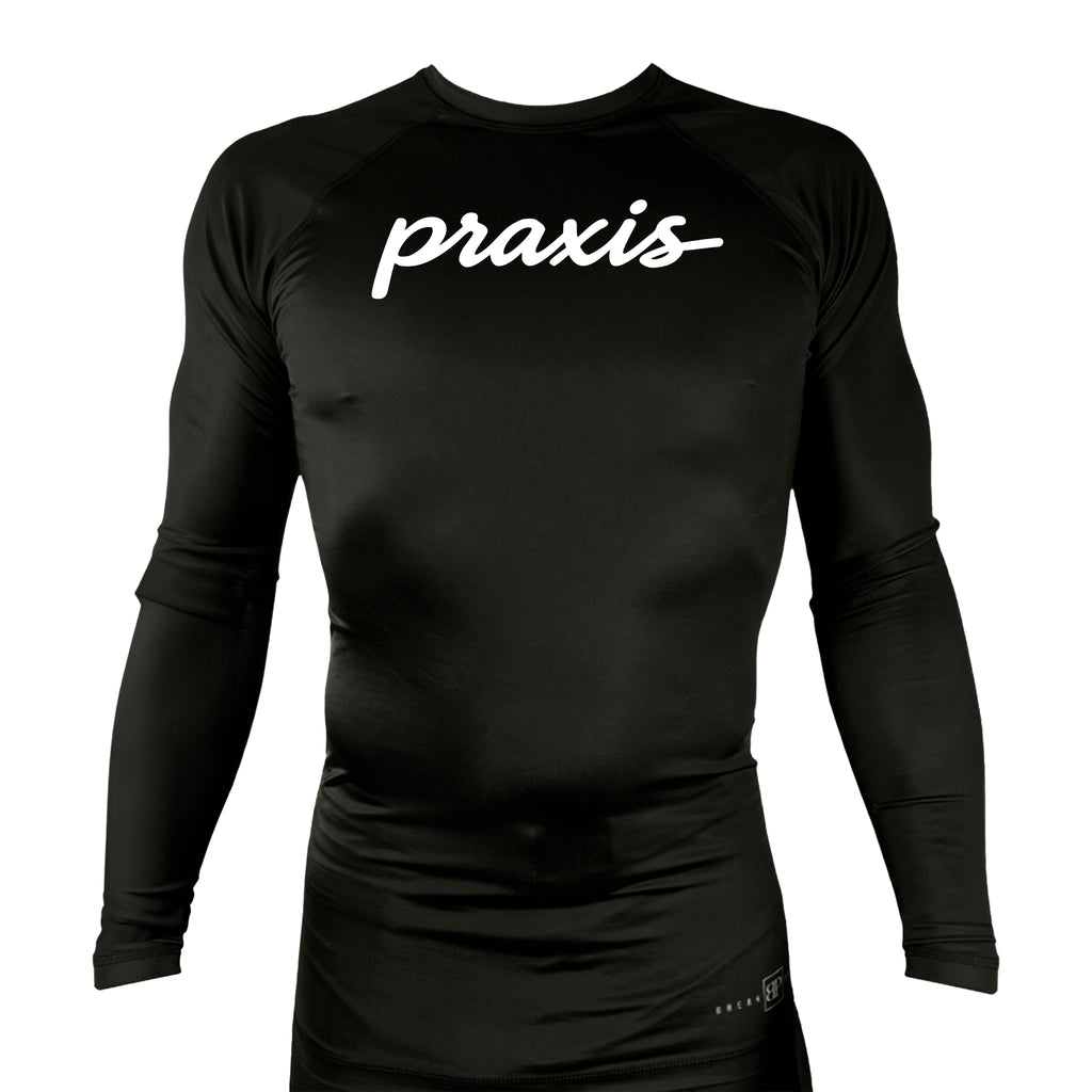 PRXS JJ All Black Rash Guards Long Sleeves #8275 B