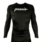 PRXS JJ All Black Rash Guards Long Sleeves #8275 B