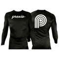 PRXS JJ All Black Rash Guards Long Sleeves #8275 B