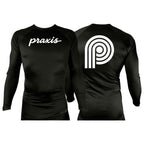 PRXS JJ All Black Rash Guards Long Sleeves #8275 B
