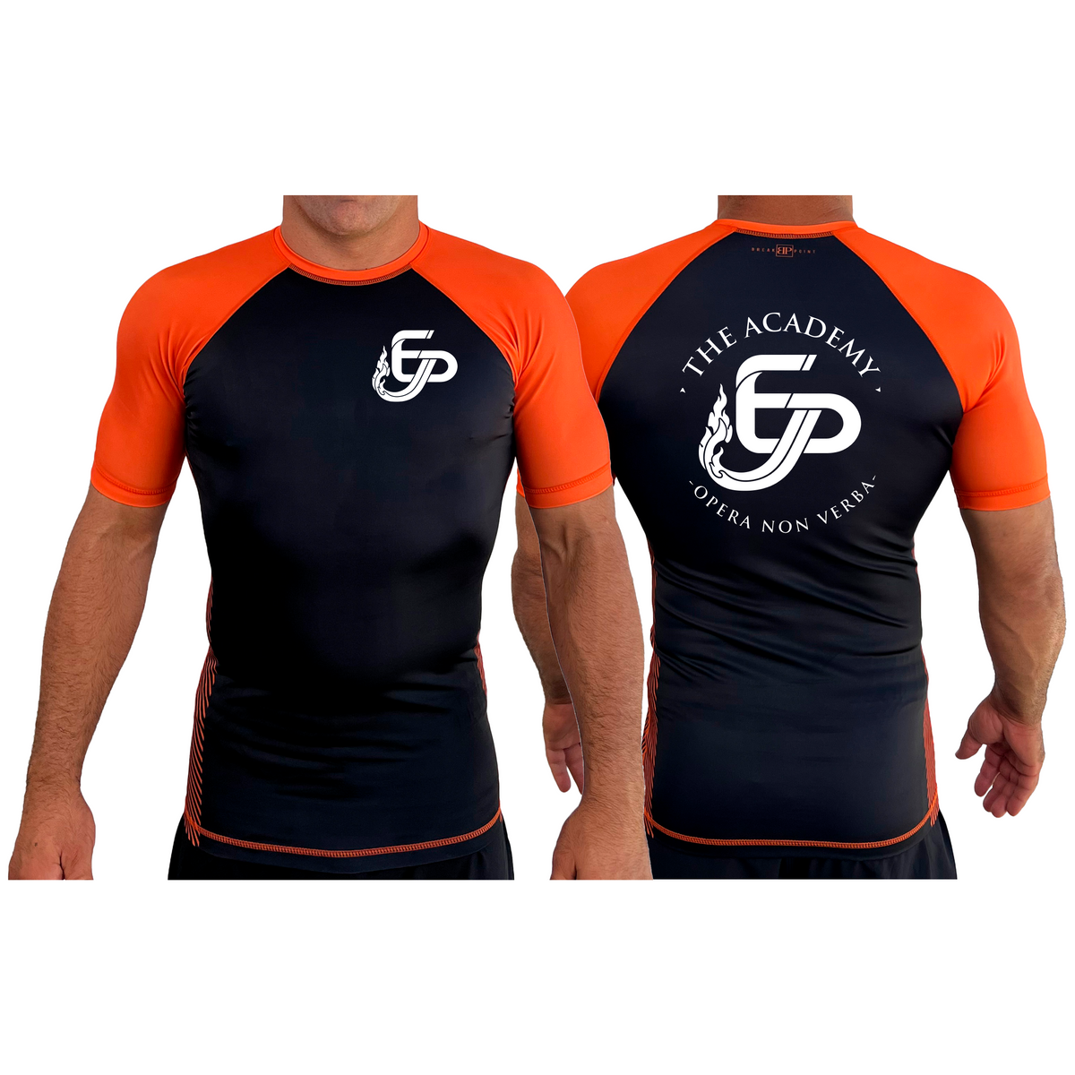 Academy Eden Prairie All Black Ranked Short Sleeve Rash Guards #8276 A