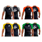 Academy Eden Prairie All Black Ranked Short Sleeve Rash Guards #8276 A