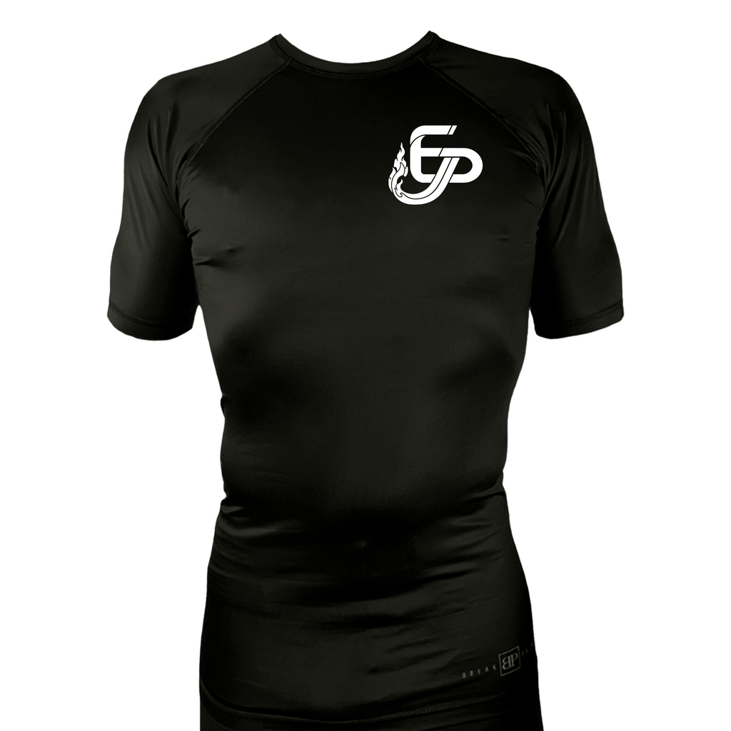 Academy Eden Prairie All Black Rash Guards Short Sleeves #8276 A