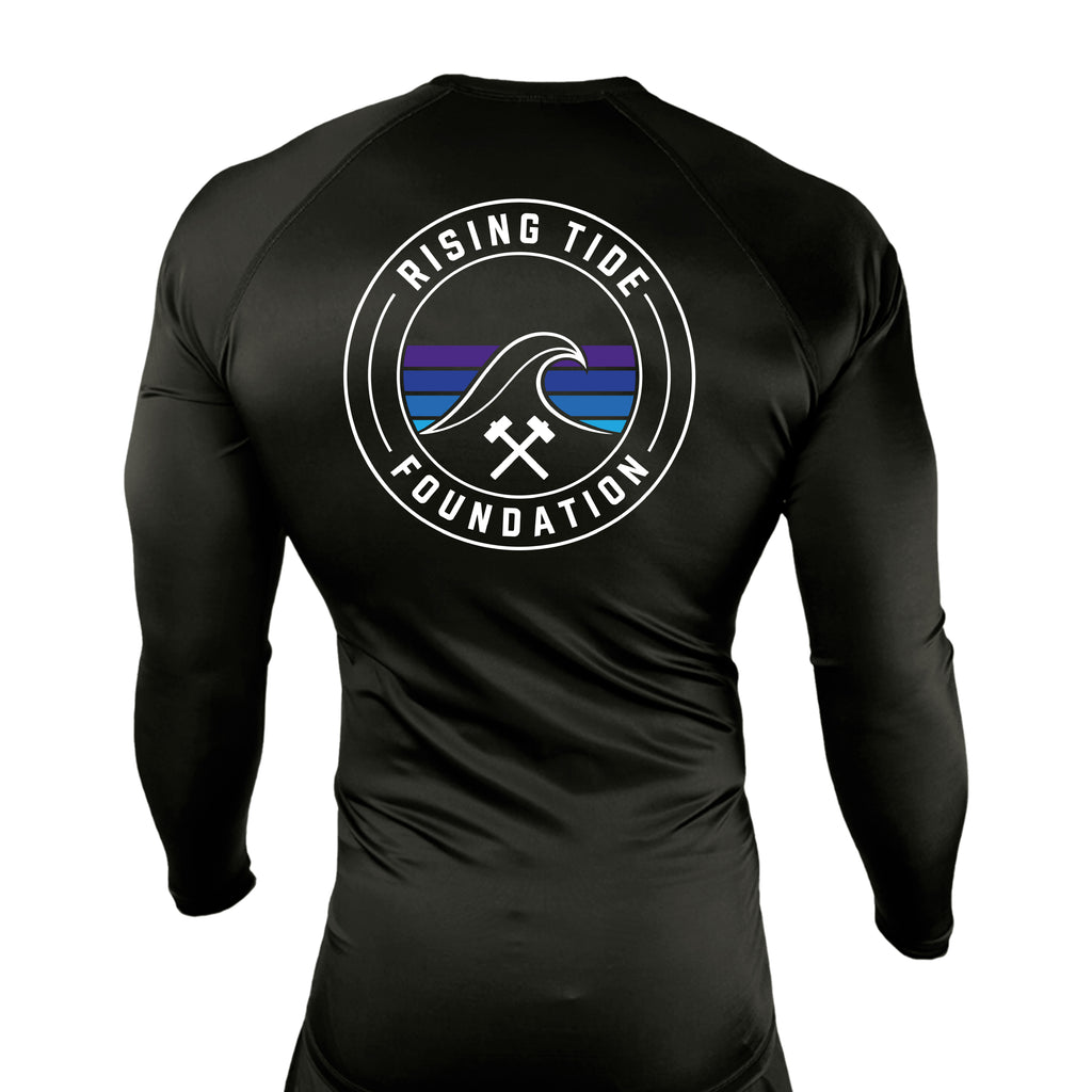 Rising Tide Foundation All Black Rash Guards Long Sleeves #8277 A