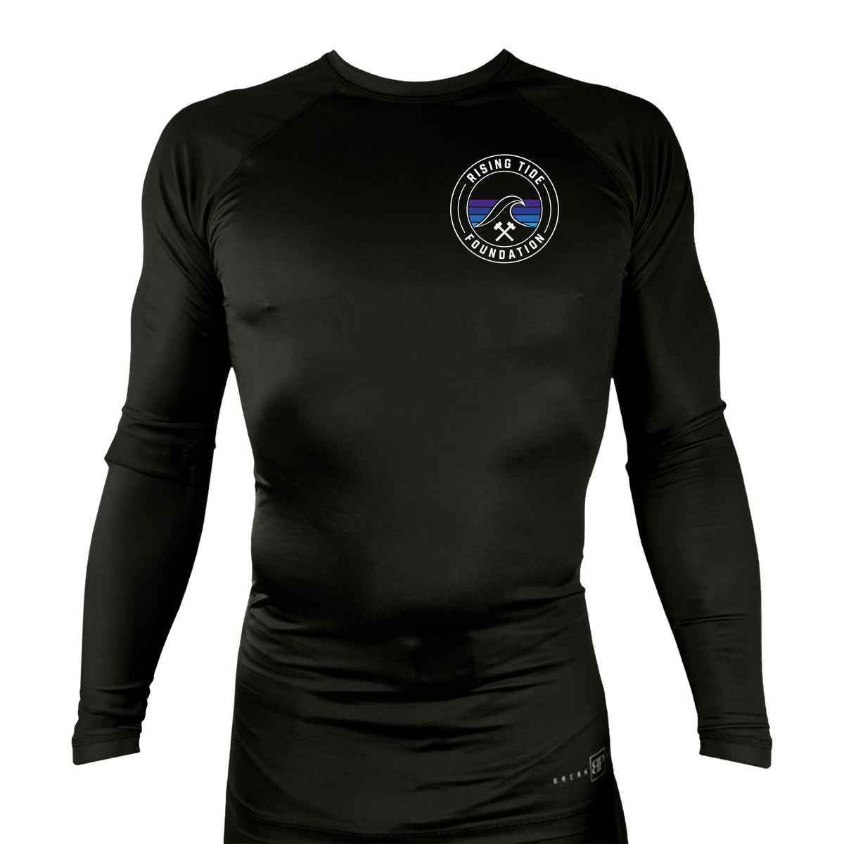 Rising Tide Foundation All Black Rash Guards Long Sleeves #8277 A