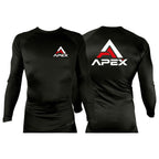 APEX All Black Rash Guards Long Sleeves #8280 A