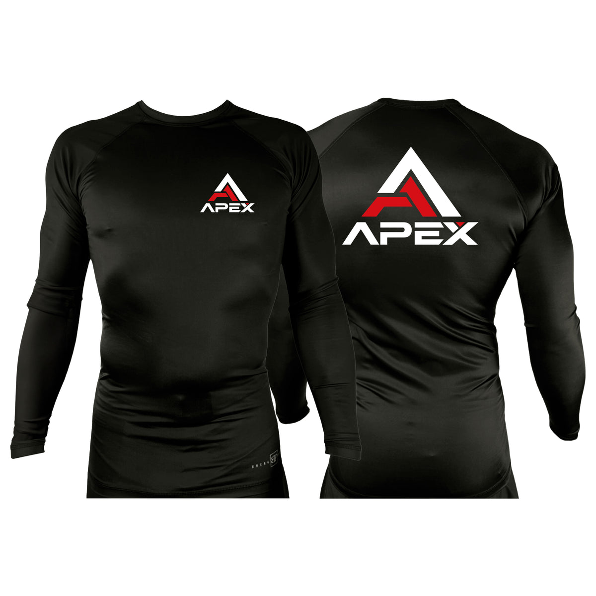 APEX All Black Rash Guards Long Sleeves #8280 A