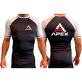APEX All Black Ranked Short Sleeve Rash Guards #8280 A