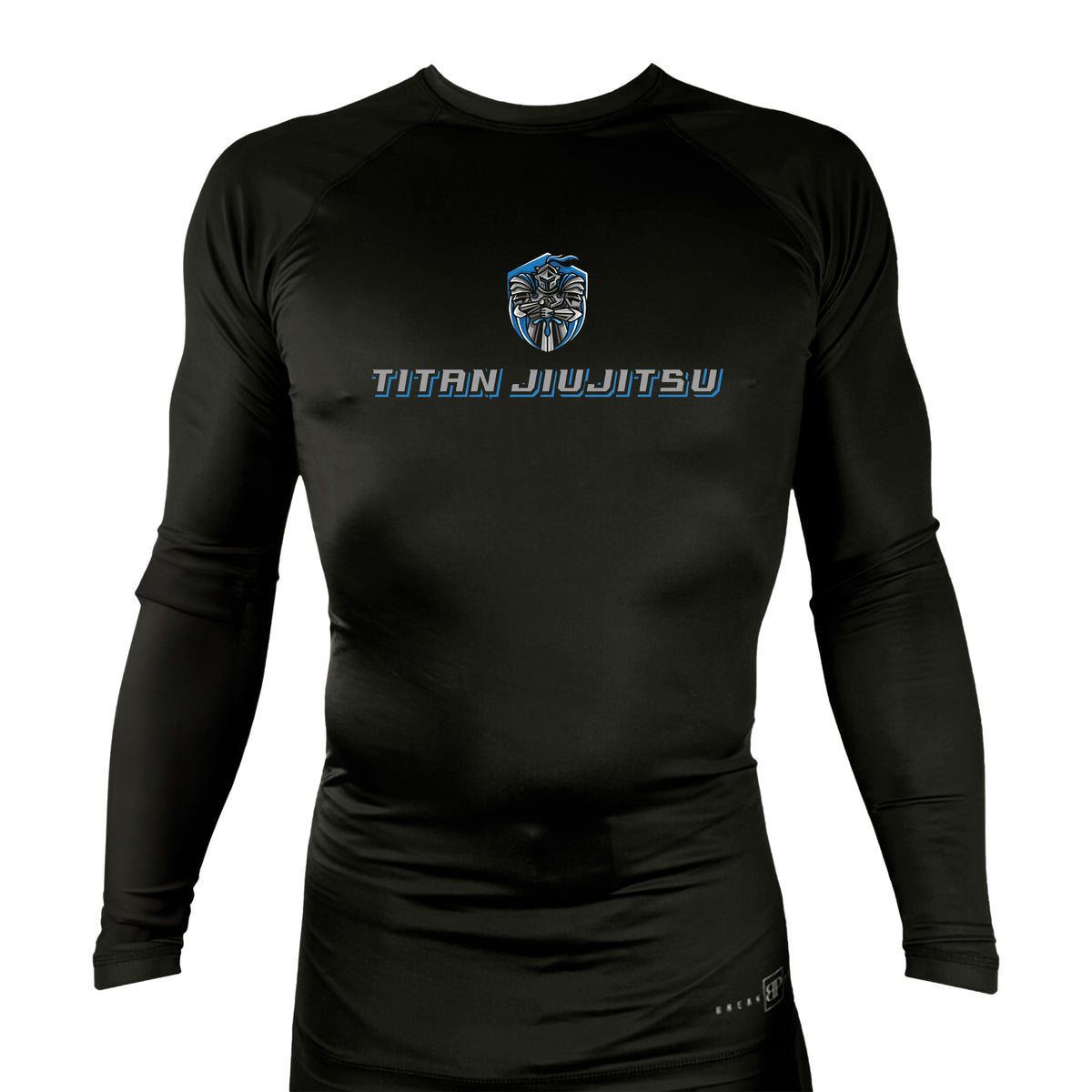 Titan Jiu Jitsu LLC All Black Custom Rash Guards Long Sleeves #8281