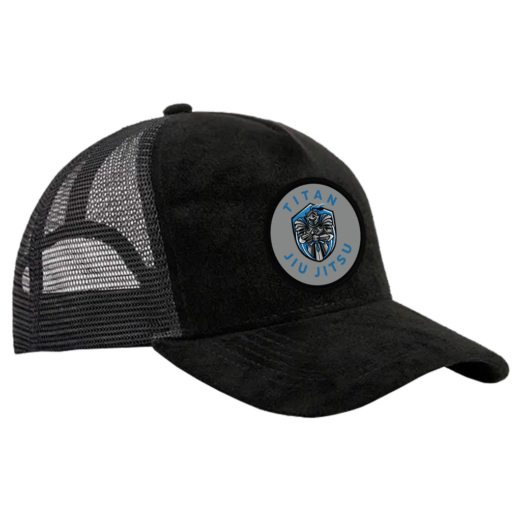 Titan Jiu Jitsu LLC Suede Trucker Hat #8281