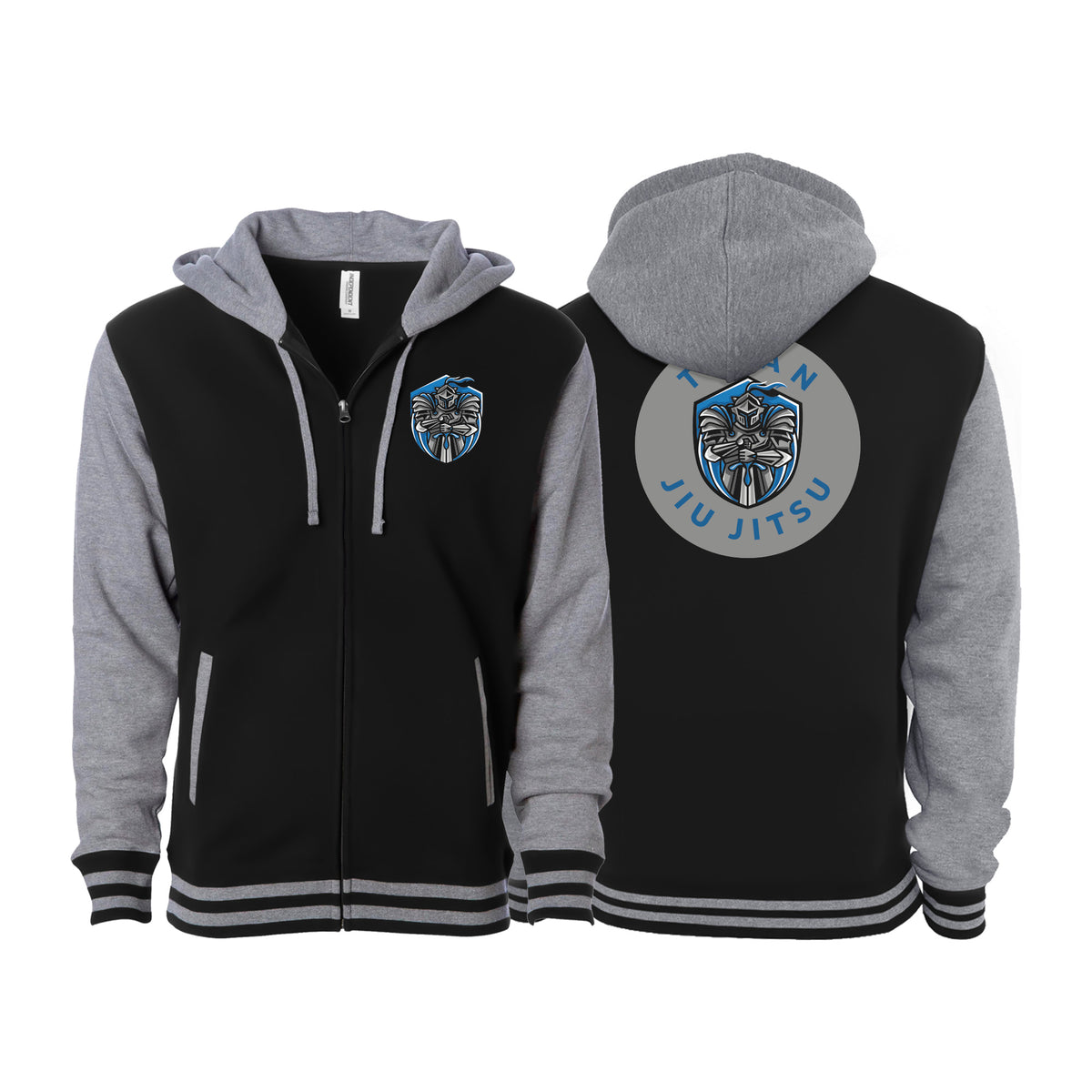 Titan Jiu Jitsu LLC Academy Varsity Zip-Up Hoodie #8281 B