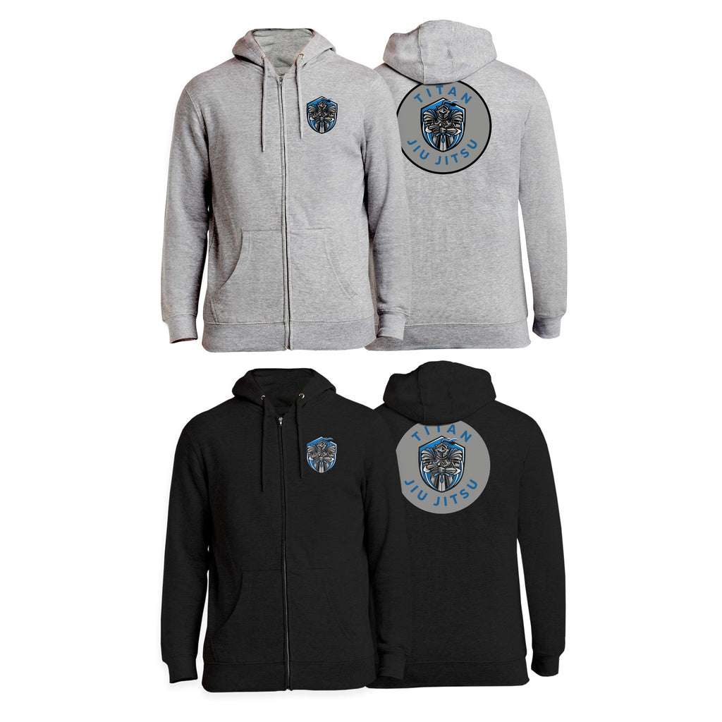 Titan Jiu Jitsu LLC Academy Zip-Up Hoodie #8281 B