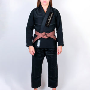 Black Cat Mixed Martial Arts and Self Defense Academy Women's Gi - Black #899 A