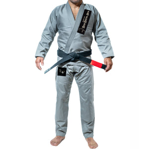 Black Cat Mixed Martial Arts and Self Defense Academy Kids Gi - Gray #899 A