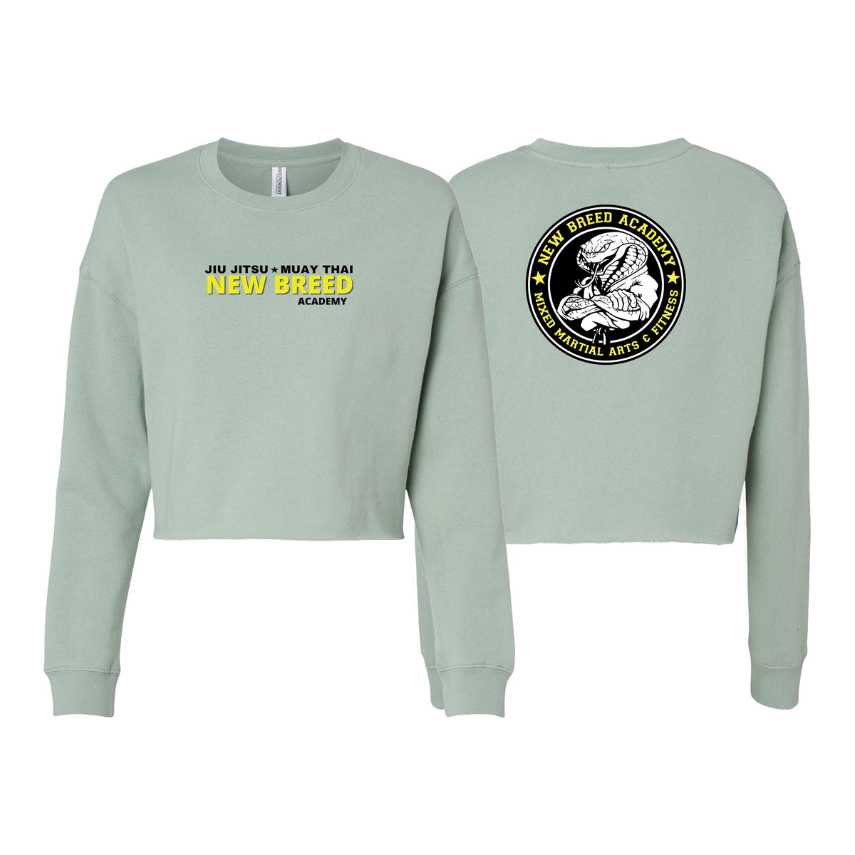 New Breed Women's Cropped Crewneck Sweatshirt #8009 B